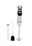 MegaWise 3-in-1 Immersion Hand Blender, Powerful 12-Speed Stick Blender with Sturdy Titanium Plated Stainless Steel Blades