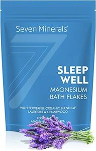 SleepWell Magnesium Chloride Flakes 3lb – Absorbs Better Than Epsom Salt - Unique & Natural Full Bath Soak Formula for Healthy Relaxation - with Cedarwood & Lavender