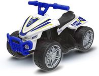 Evo Electric Ride On Police Quad Bike | Electric Police Bike | 6V Battery Powered Kids Motorised Toy Vehicle Ride On | Throttle Driven Quad Bike With Footrests | 3+