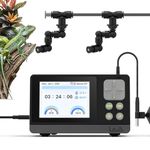 J&A Automatic Mister for Terrariums, Reptile Misting System with Programable Timer, Chameleon Fogger with Adjustable Spray Nozzles, Black