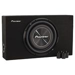 Pioneer TS-A3000LB Passive Subwoofer, Powerful Enclosure Subwoofer with 1500W Maximum Power, 30 cm, IMPP Membrane, Black, Continuous Output 400 W