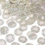 100pcs Glitter Disco Ball Table Confetti, Disco Theme Party Confetti for Bachelorette Party Table Centerpieces Decorations for 70s 80s Hippie Birthday Party Supplies