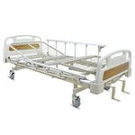 KosmoCare Premium Imported 2-way adjustable Hospital Bed with side rails for added user safety | Fowler Bed for home care | Medical bed for home patients & elderly |