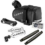 Lezyne Twin Drive Co2 Bicycle Tire Inflation System with Caddy Saddle Bag/Tool Kit, Black