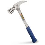 Estwing E3/24S Straight Claw Framing Hammer - Vinyl Grip,Silver,680g (24oz)