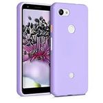 kwmobile Case Compatible with Google Pixel 3a Case - Soft Slim Protective TPU Silicone Cover - Lavender