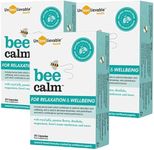 Unbeelievable Health Bee Calm Relaxation and Wellbeing Support - Created by Nutritional Experts – Help Increase Resistance to Stress – Plant Based & Gluten Free (3 Packs)