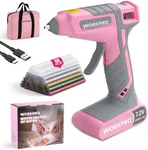 WORKPRO Cordless Hot Glue Gun, 30s 