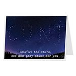 Funny Rude Birthday Card For Him Men Inappropriate Offensive Message Within The Stars! Perfect For Friends & Brothers