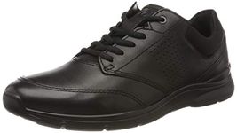 ECCO Men's Irving Sneakers Lace-Up, Black, 12.5 UK