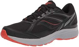 Saucony Men's Cohesion TR14 Trail Running Shoe, Black/Tomato, 10