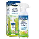 Bactador Enzyme Cleaner Spray 750ml- Enzymatic cleaner & Cat urine enzyme cleaner - Pet carpet cleaner - Microbiological urine neutraliser - Pet stain & odour remover - For home & animal environment