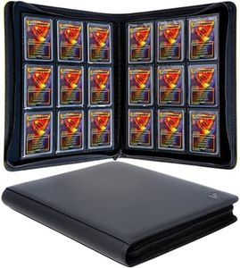 KUOOKING Toploader Binder - Holds 288+ Top Loaders for Cards, 9 Pocket Top Loader Binders with Sleeves for 3" x 4" Rigid Card Holders for Baseball, Football and other Sports Cards(Black)