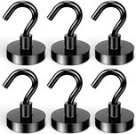 Lictin 6 Pack Magnetic Hooks, 80lb+
