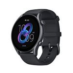 Amazfit GTR 3 Pro 46mm Smart Watch with AMOLED Display, Sports Watch with 150+ Sports Modes, GPS, Heart Rate, Sleep, Stress, SpO2 Monitoring, Bluetooth Calls, Music Control, Alexa Built-in, Black