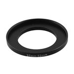 sourcing map Camera Lens Filter Step Up Ring 37mm to 52mm Adapter Black