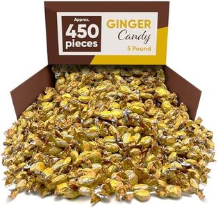 Ginger Candy For Nausea 5 Pounds Of Approx 450 Ginger Hard Candy Individually Wrapped