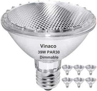 Par30 Short Neck, 6pcs PAR30 39W 120V Halogen Light Bulbs, Dimmable. Premium Quality for Long Lasting Life, E26 Base, 3000K Warm White, par30 Flood Light Great for Accent Lighting, Tracking Lighting