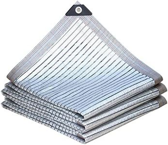 Aluminet Shade Cloth, Sunblock Shade Cloth for Plant Greenhouse Cover Mesh Fabric Reflective Tarp 75% UV Resistant, Thicken Encryption, Shade Cloth Panels with Grommets (Size : 2×6m)