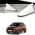 Oshotto Car Shark Fin Roof Antenna Car Antenna Radio FM/AM Car Decorate Compatible with Ford Freestyle (White)