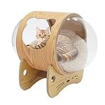 simimasen Pet Cat Nest Wooden Close