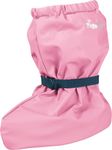 Playshoes Unisex Baby Waterproof Rain Footies with Fleece Lining, Pink, Small