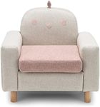 HONEY JOY Kids Sofa, Toddler Chair w/Solid Wood Frame, Thick Cushion, Child Armchair for Play Room, Nursery, Kindergarten, Kids Room, 2-8 Years Old Boys & Girls, Toddler Couch (Chick)