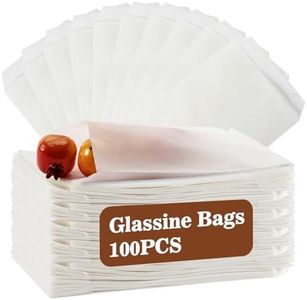 MAQIHAN 100 Glassine Wax Paper Bags - 4x6 Glassine Envelopes Wax Paper Sandwich Food French Fry Bags Individual Cookie Sleeves Cake Slices Soap Bars Packaging Treat Bags Desserts Baked Goods Wrappers
