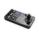 AVMATRIX PKC3000 PTZ Camera Controller IP Serial PTZ Keyboard with 4D Joystick IP, RS422 RS485 RS232 Interface LCD Screen PoE Supported for Church Conference Live Streaming