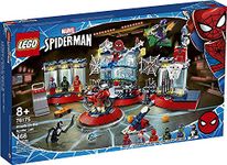 LEGO Marvel Spider-Man Attack on The Spider Lair 76175 Cool Building Toy, Featuring The Spider-Man Headquarters; Includes Spider-Man, Green Goblin and Venom Minifigures, New 2021 (466 Pieces)