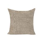 Divine Casa Decorative Fluffy Fur Faux Cushion Covers/Cases For Couch, Bed And Living Room 16X16 Inches, Set Of 2 - Acadia White, 325 TC