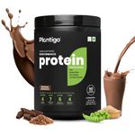 Plantigo Clean Plant Protein Powder | No Preservatives, No Banned Substances |Super Protein Blend- Pea, Brown Rice, Flax, Pumpkin 21SuperFoods Vegan Protein For Men, Women (Brazilian Chocolate - 1 Kg)