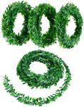 LJY 32.8 Yards Artificial Ivy Garland Foliage Green Leaves Fake Vine for Wedding Party Ceremony DIY Headbands
