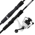 KastKing Crixus Fishing Rod and Reel Combo, Spinning, 6ft 6in, Medium, 2pcs, 3000 Reel