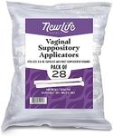 Disposable Plastic Vaginal Suppository Applicators: Individually Wrapped Suppository Applicator for Women - Fits Most Boric Acid Suppositories, Pills, Tablets and Size 0 and 00 Capsules - 28 Pack