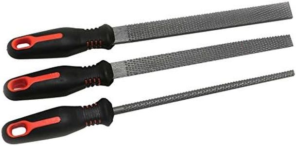 Hilka 69800113 200 mm Pro Craft Soft Grip Wood Rasp File Set - Silver (3-Piece)