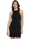 Calvin Klein Cotton Blend Black Embroidered Women Dress (J221398BEH) - Size L