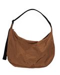 Large Nylon Crescent Bag, Brown