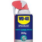WD-40 Specialist White Lithium Grease with Smart Straw | Leaves a Thick Heavy Duty Rust-inhibiting Coating. Great for use on Metal Like Hinges, Pulleys, Cables and Chains, 283g | 1285 | Single Can