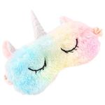 NYRWANA Plush Sleep Mask Eye Mask Cute Cartoon Elastic Band Sleeping Eye Cover