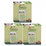 So Sweet Stevia 500 Tablet Dispenser 100% Natural Sweetener to Control Diabetes - Sugar free (Pack of 03)