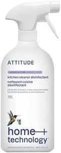 ATTITUDE Kitchen Cleaner Disinfectant 99.99%, Eliminates Bacteria, Germs and Viruses, Vegan and Cruelty-free Household Products, Lavender & Thyme, 800 mL