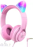 Cat Ear Led Light Up Kids Headphone