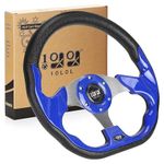 10L0L Universal Golf Cart Steering Wheel for EZGO, Club Car, Yamaha - Blue