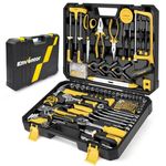 Enventor Tool Kit Set, 218PCS General Household Hand Tool Kit with Storage Toolbox, Complete Home Auto Repair Tool Set