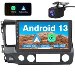 Andriod 13 Car Stereo Radio Stereo Head Unit for Honda Civic 2006-2011 with Wireless Carplay Android Auto WiFi Bluetooth