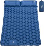 HiiPeak Double Sleeping Pad - Ultralight Inflatable Sleeping Mat with Built-in Foot Pump, Durable Compact Waterproof Camping Air Mattress for Camping, Backpacking, Hiking, Tent Trap Traveling