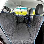 SUPSOO Dog Seat Cover for Back Seat Waterproof Durable Anti-Scratch Nonslip Pet Protection Dog Travel Hammock with Mesh Window and Side Flaps for Cars Trucks SUV