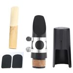 Clarinet Mouthpiece Kit with Clarinet ligatures Fastener, Mouthpiece Cap and Patches