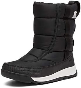 Sorel Unisex Winter Boots CHILDREN'S WHITNEY II PUFFY MID WP, Black, 3.5 UK